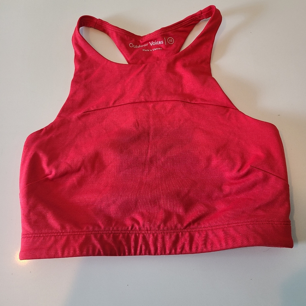 Outdoor Voices Women's Red Sports Bra in Size XS